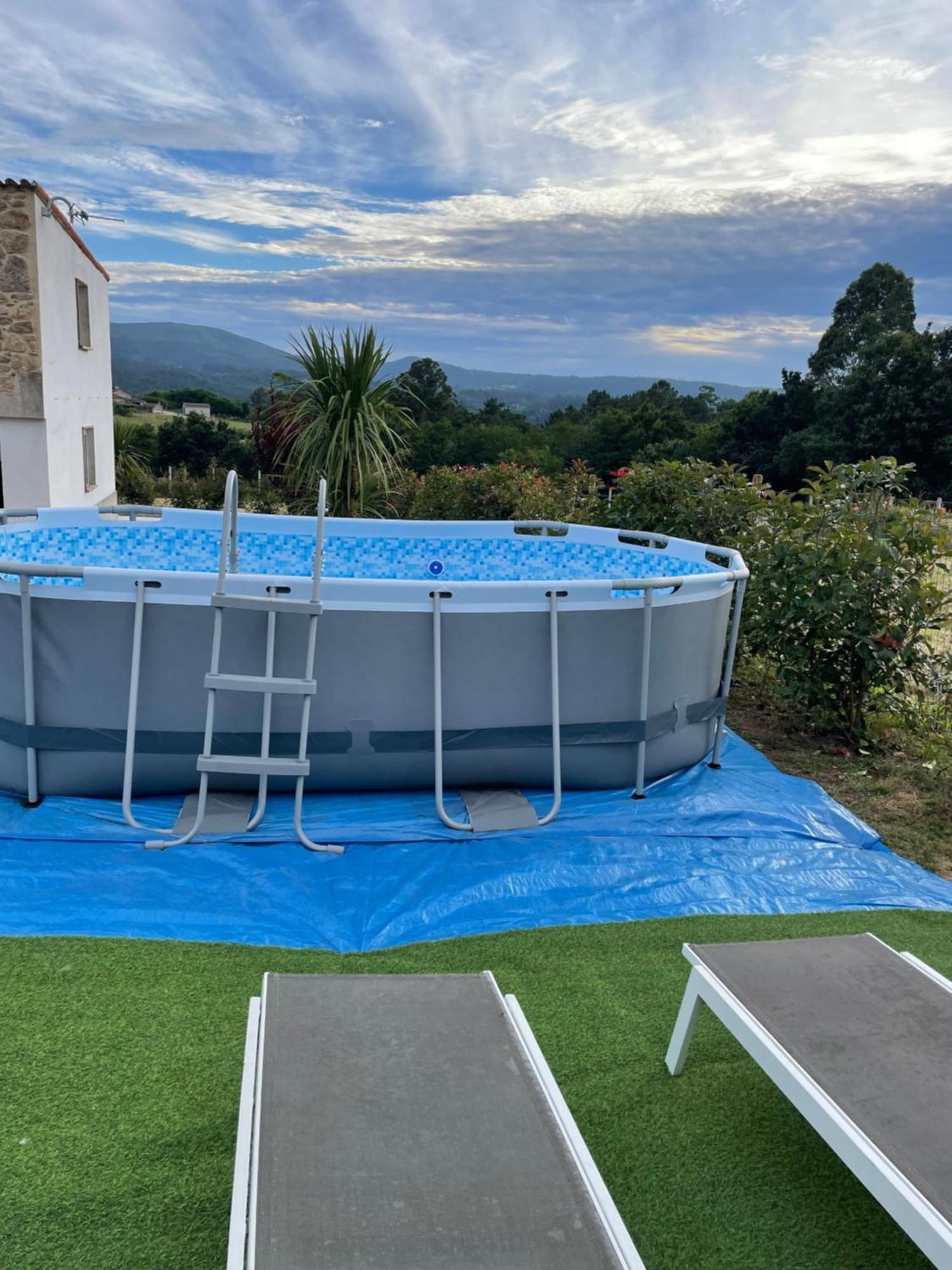 Casa Vanguardista En El Campo Cerca De Santiago Pontevedra Eksteriør billede